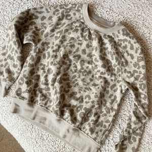 XS Cheetah print sweatshirt